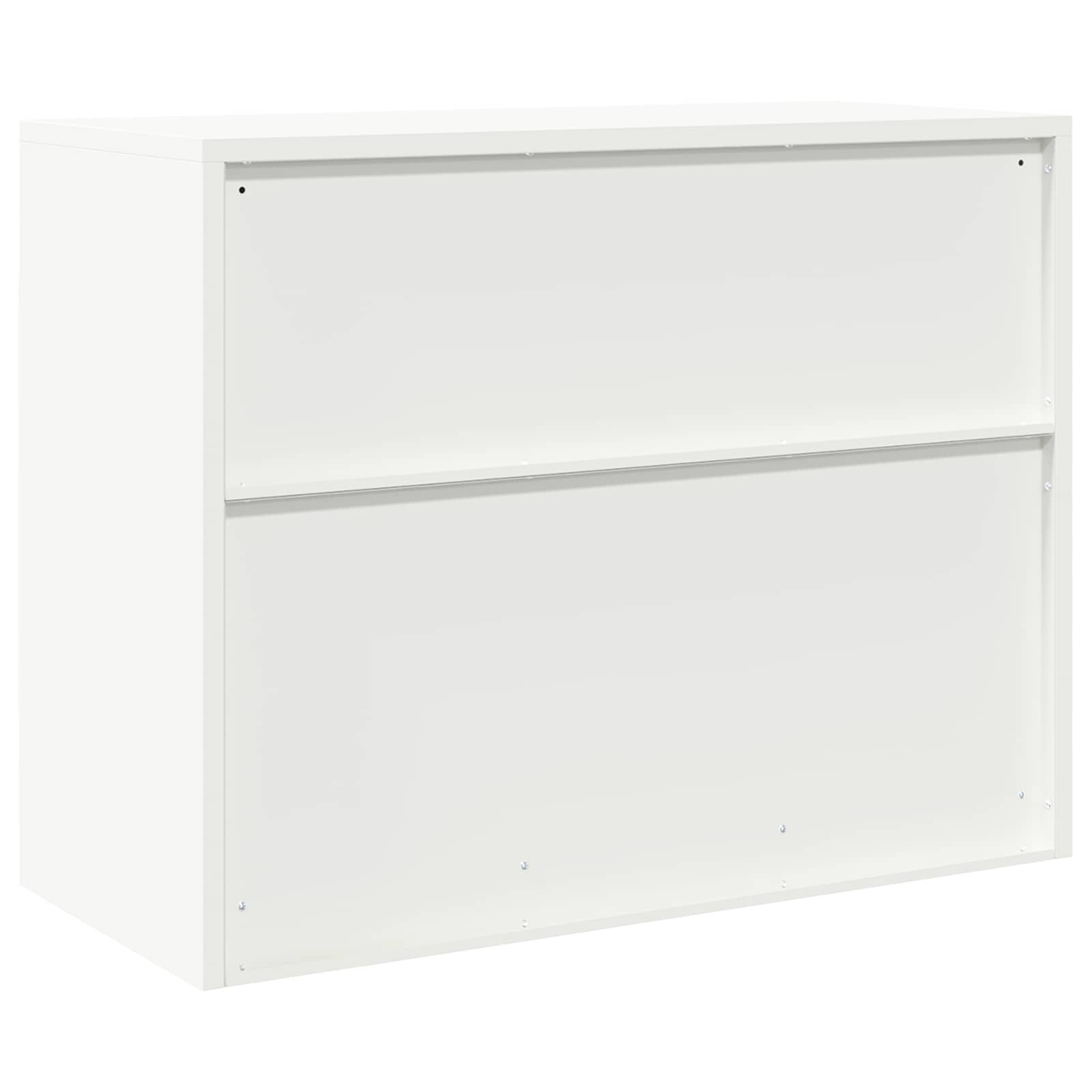Armadio Bianco 90 x 40 x 70 cm Acciaio | homemem39