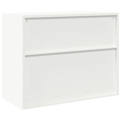 Armadio Bianco 90 x 40 x 70 cm Acciaio | homemem39