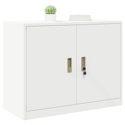Armadio Bianco 90 x 40 x 70 cm Acciaio | homemem39