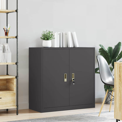 Armadio Nero 90 x 40 x 90 cm Acciaio | homemem39