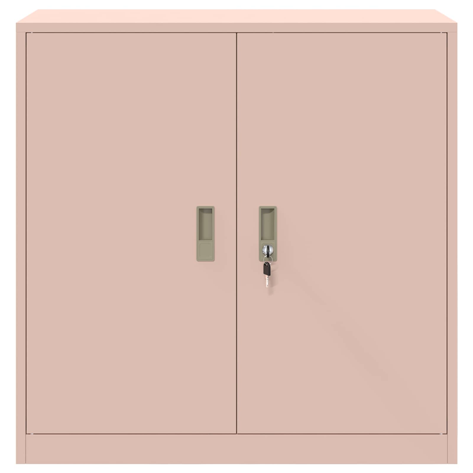 Armadio Rosa 90 x 40 x 90 cm Acciaio | homemem39