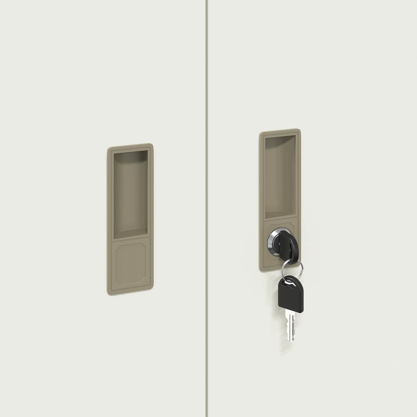 Armadio Bianco 90 x 40 x 90 cm Acciaio | homemem39