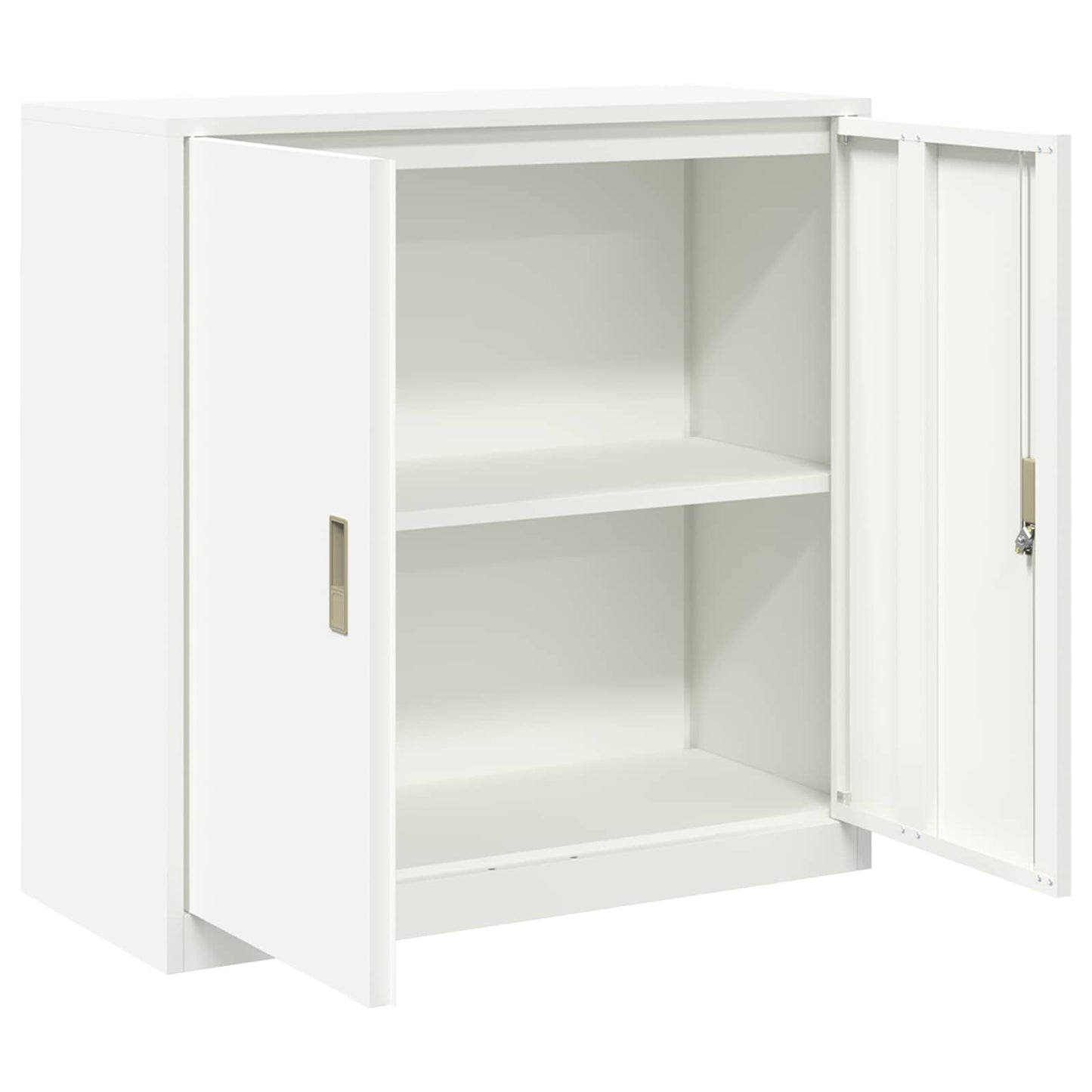 Armadio Bianco 90 x 40 x 90 cm Acciaio | homemem39