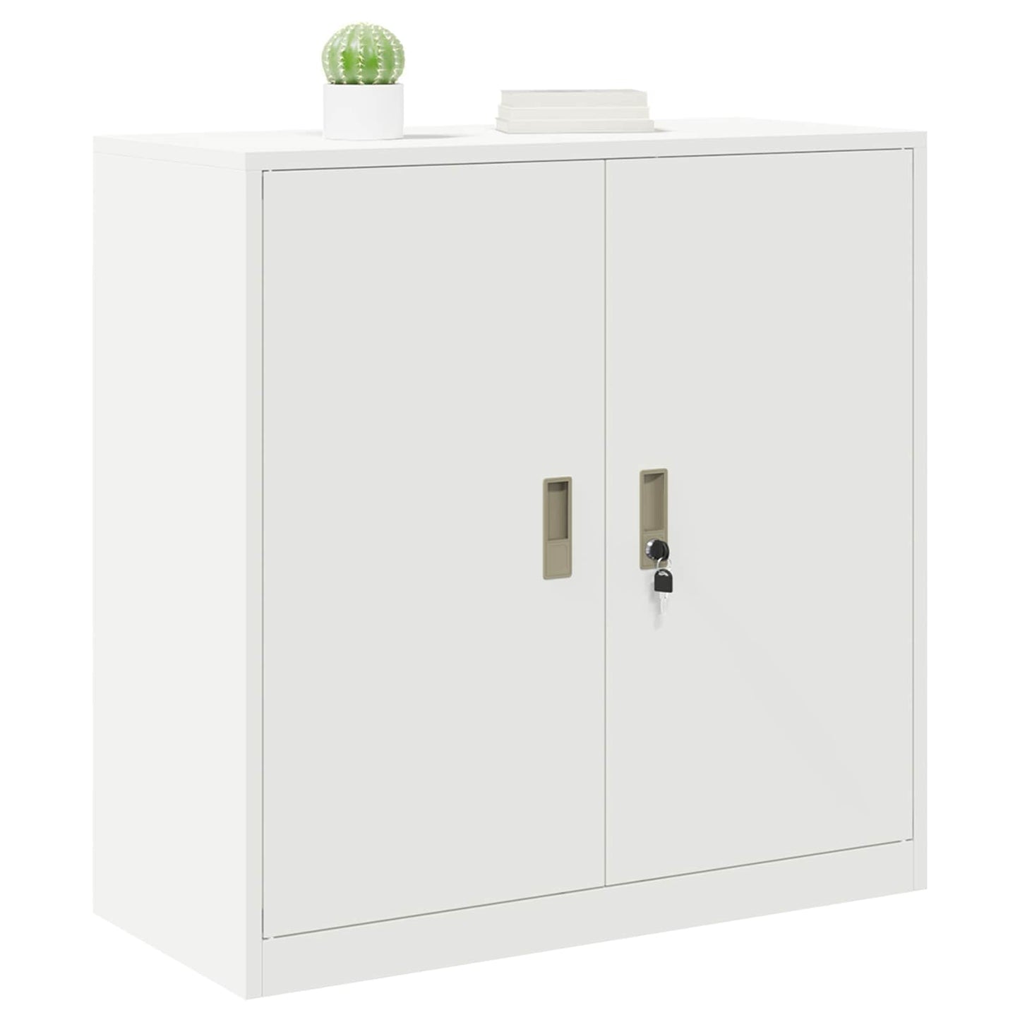 Armadio Bianco 90 x 40 x 90 cm Acciaio | homemem39
