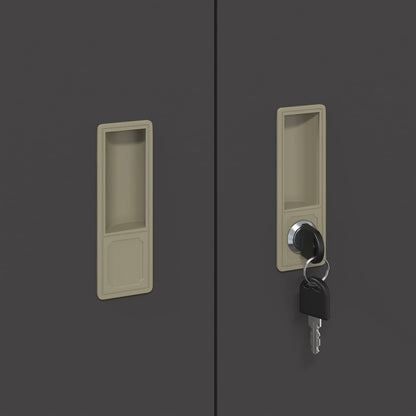 Armadio Nero 90 x 40 x 105 cm Acciaio | homemem39