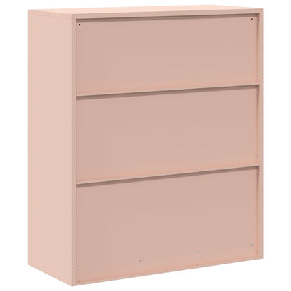 Armadio Rosa 90 x 40 x 105 cm Acciaio | homemem39