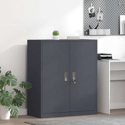 Armadio Antracite 90 x 40 x 105 cm Acciaio | homemem39