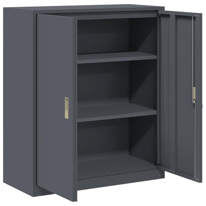 Armadio Antracite 90 x 40 x 105 cm Acciaio | homemem39