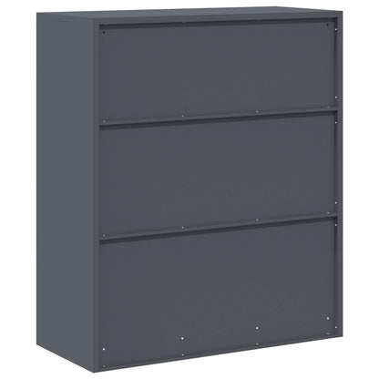 Armadio Antracite 90 x 40 x 105 cm Acciaio | homemem39