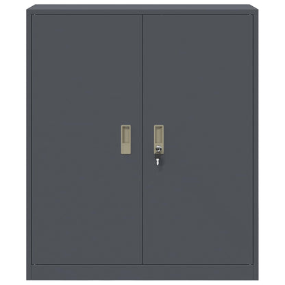 Armadio Antracite 90 x 40 x 105 cm Acciaio