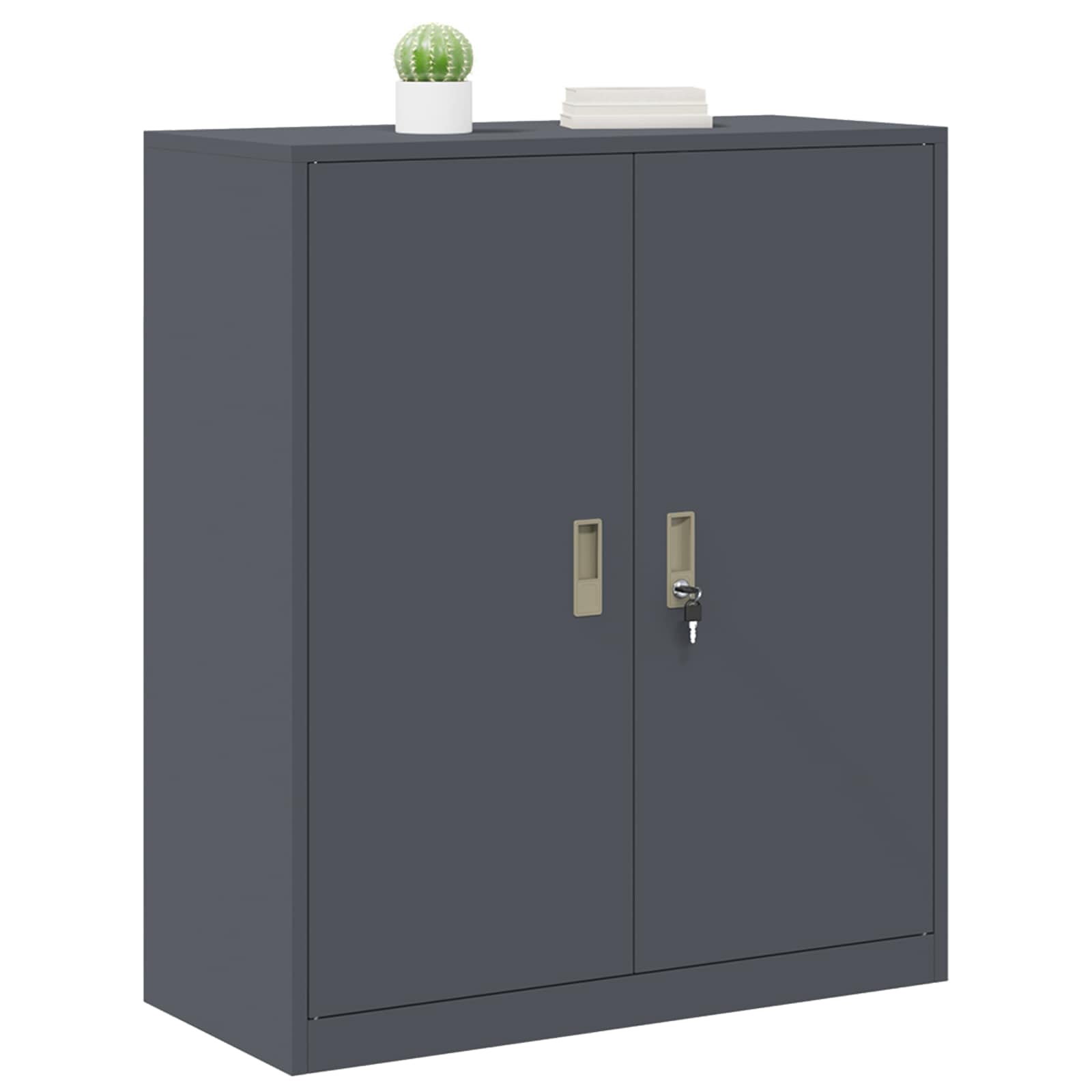Armadio Antracite 90 x 40 x 105 cm Acciaio | homemem39