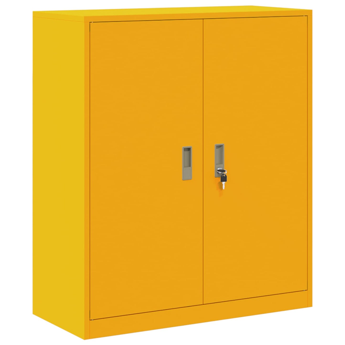 Armadio Giallo senape 90 x 40 x 105 cm Acciaio | homemem39