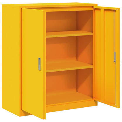 Armadio Giallo senape 90 x 40 x 105 cm Acciaio | homemem39