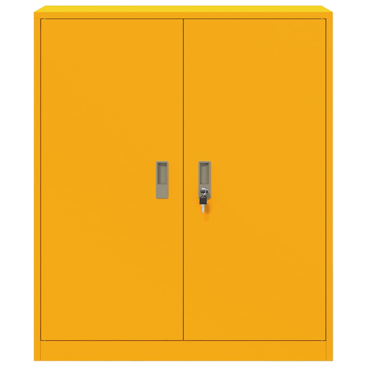 Armadio Giallo senape 90 x 40 x 105 cm Acciaio | homemem39