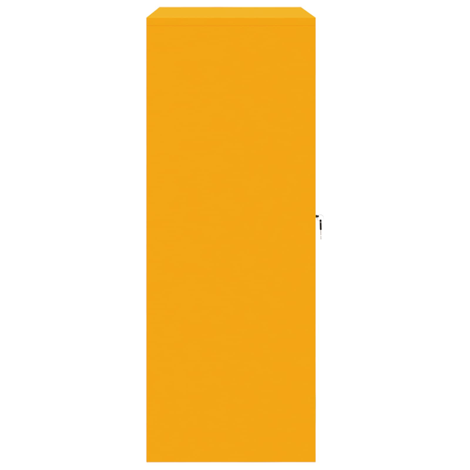 Armadio Giallo senape 90 x 40 x 105 cm Acciaio | homemem39