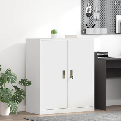 Armadio Bianco 90 x 40 x 105 cm Acciaio