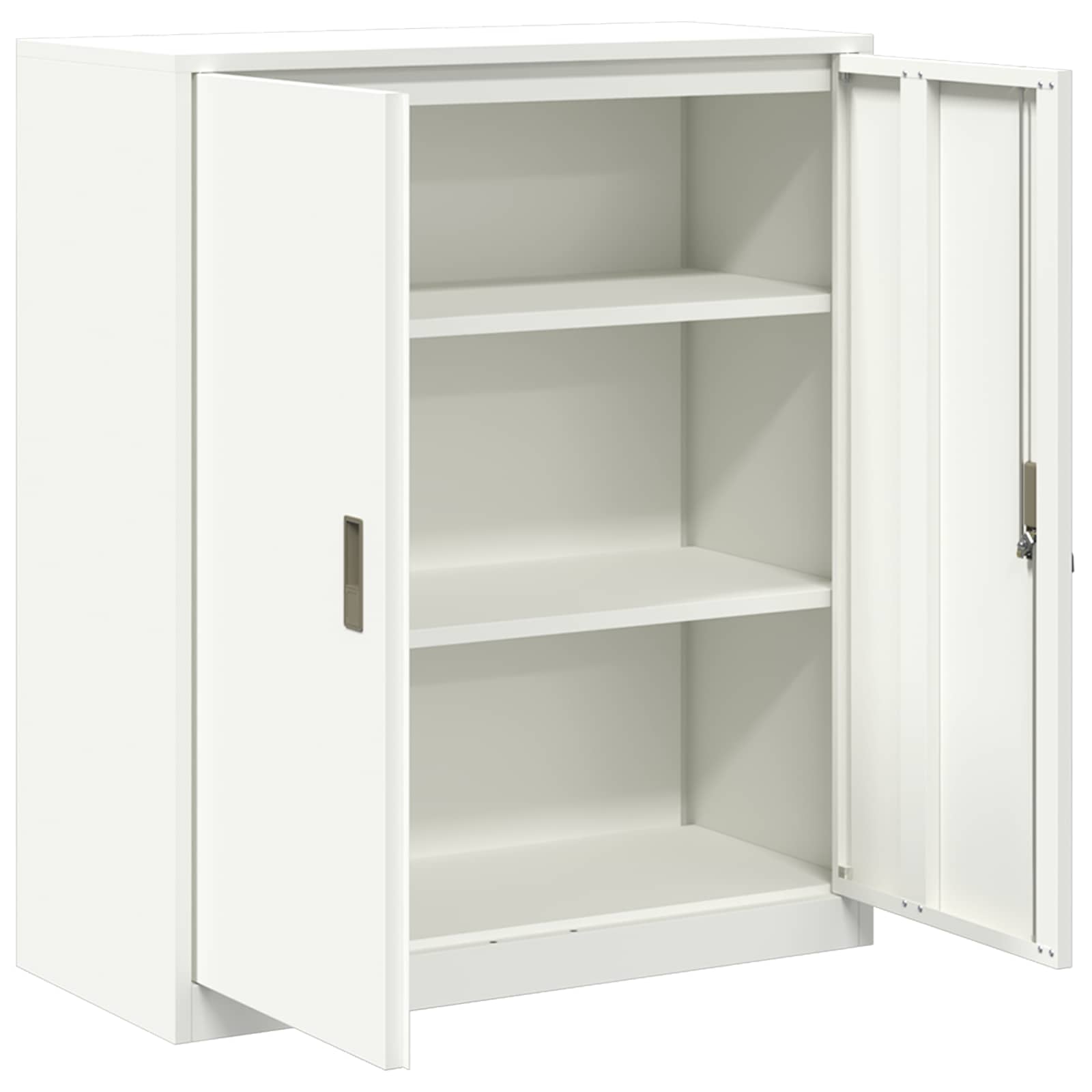 Armadio Bianco 90 x 40 x 105 cm Acciaio | homemem39