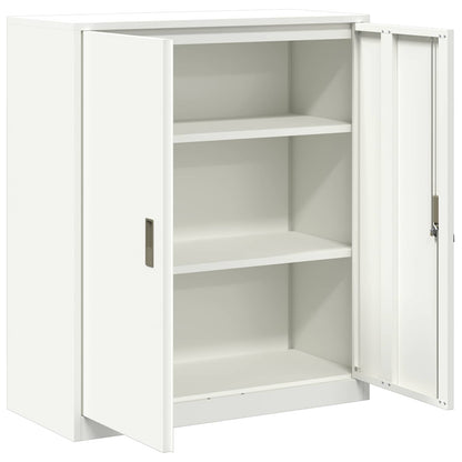Armadio Bianco 90 x 40 x 105 cm Acciaio