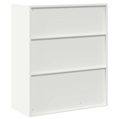 Armadio Bianco 90 x 40 x 105 cm Acciaio | homemem39
