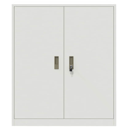 Armadio Bianco 90 x 40 x 105 cm Acciaio | homemem39