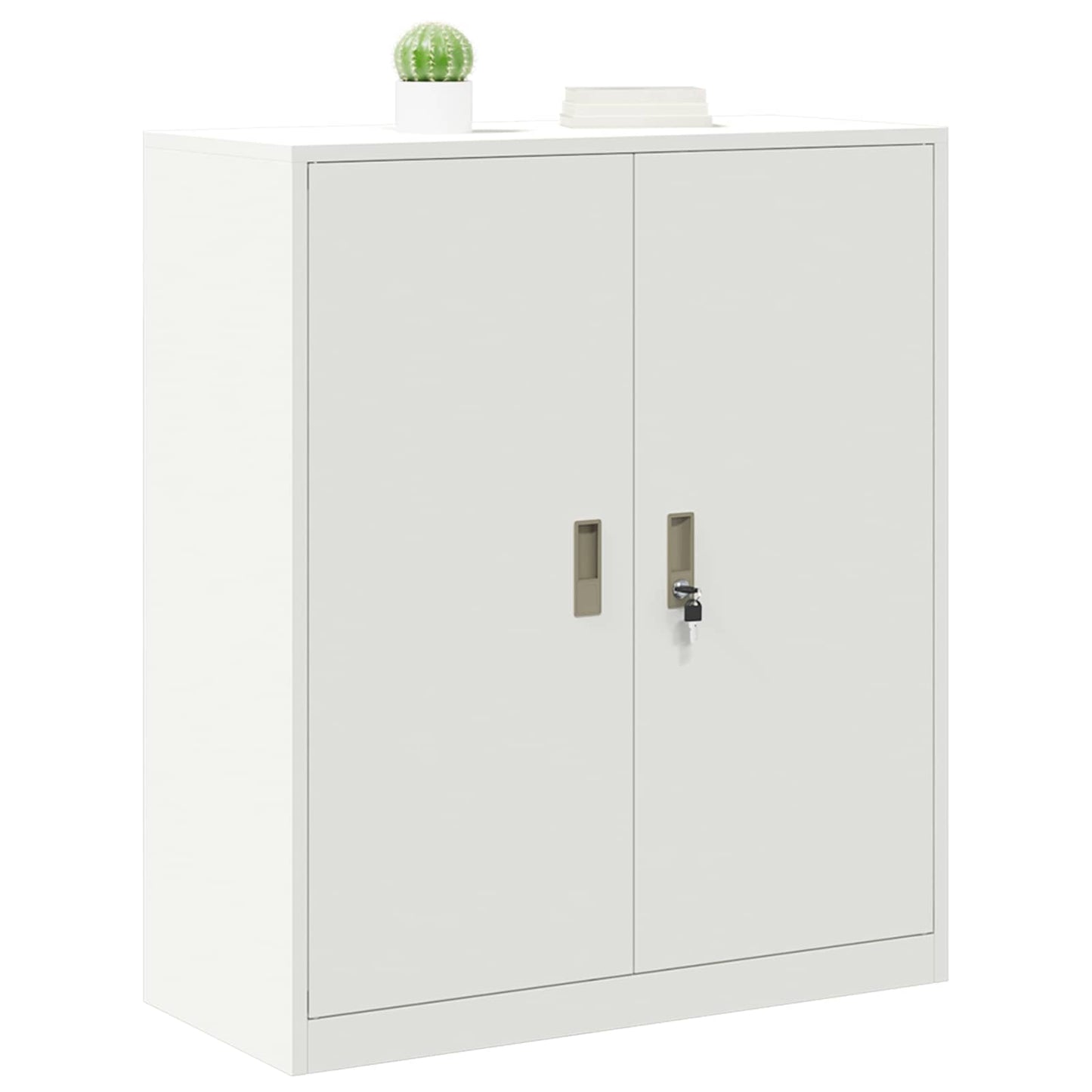 Armadio Bianco 90 x 40 x 105 cm Acciaio