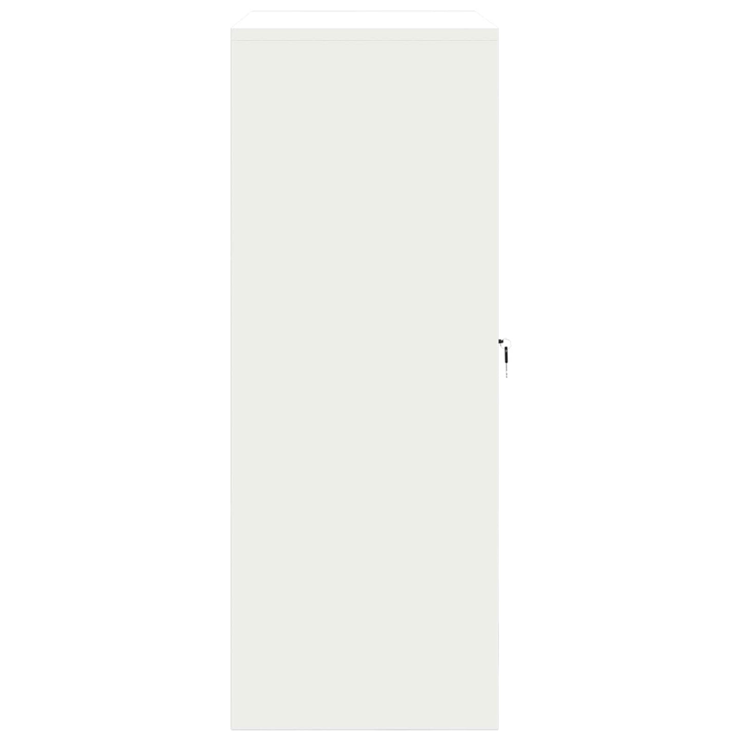 Armadio Bianco 90 x 40 x 105 cm Acciaio