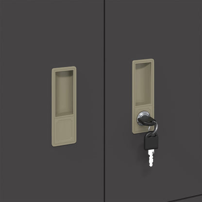 Armadio Nero 80 x 40 x 40 cm Acciaio