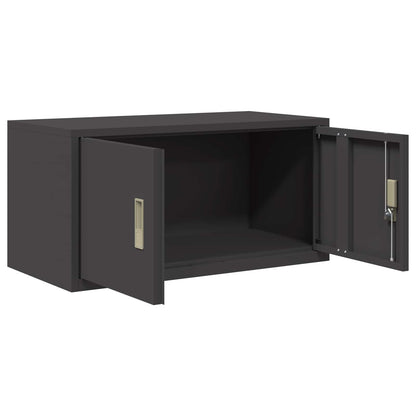Armadio Nero 80 x 40 x 40 cm Acciaio