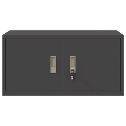Armadio Nero 80 x 40 x 40 cm Acciaio | homemem39