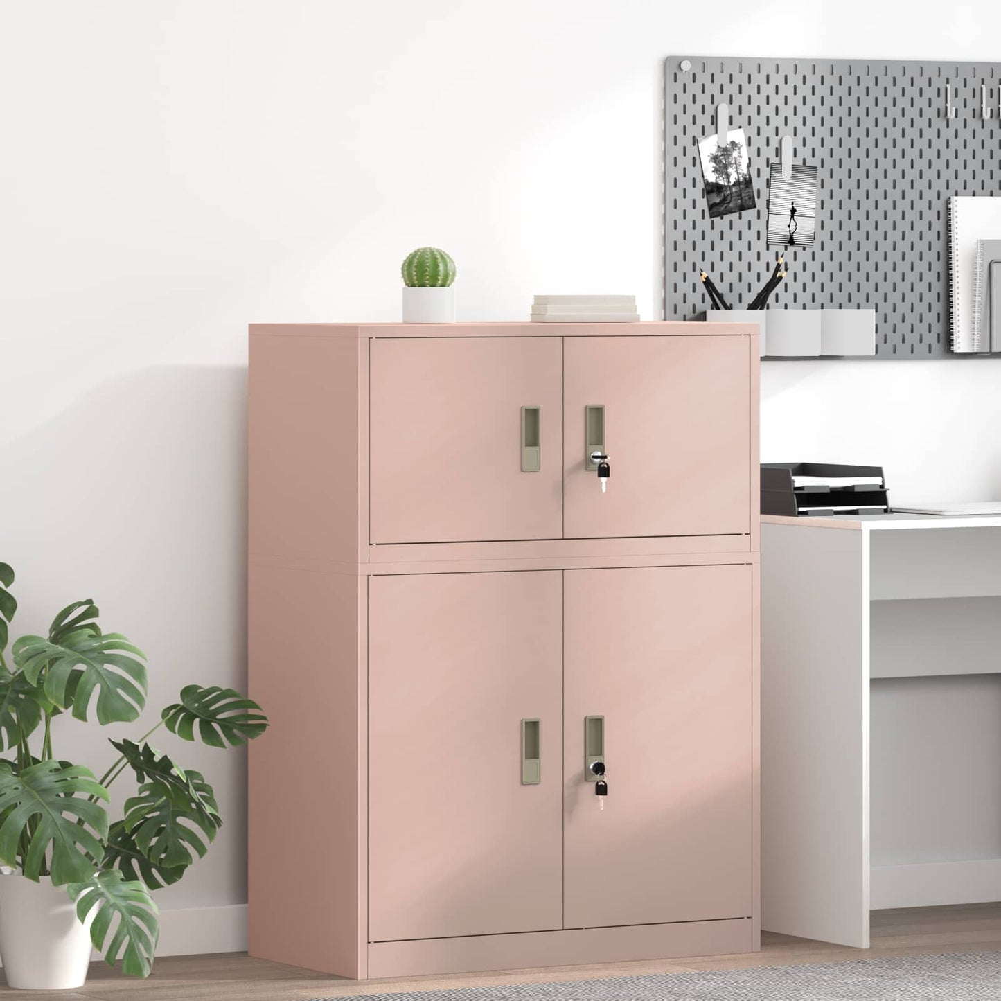 Armadio Rosa 80 x 40 x 40 cm Acciaio