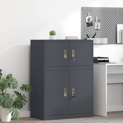 Armadio Antracite 80 x 40 x 40 cm Acciaio