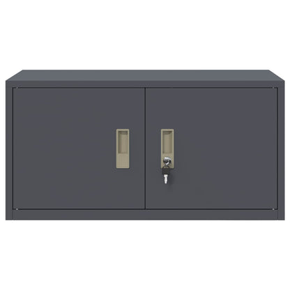 Armadio Antracite 80 x 40 x 40 cm Acciaio | homemem39