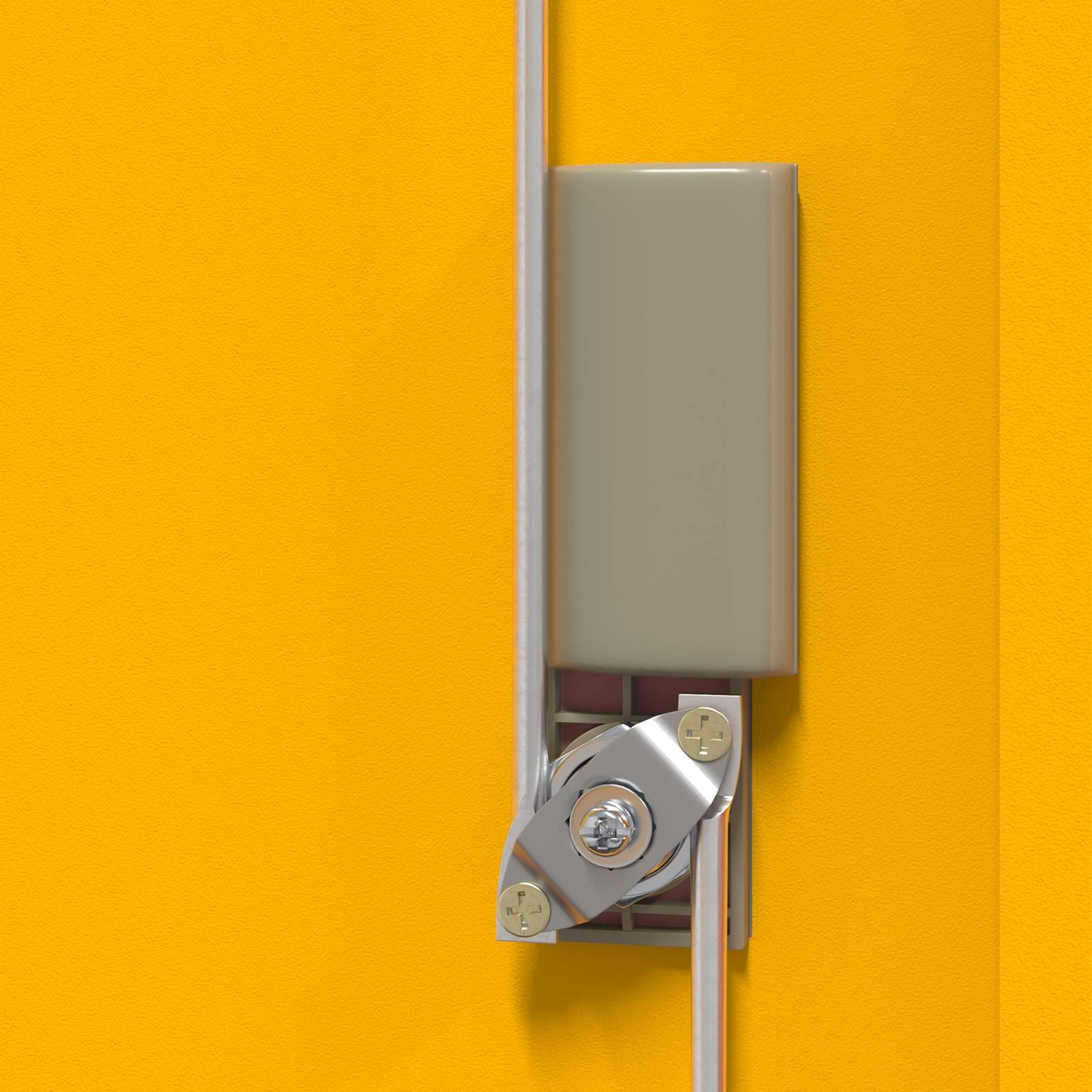 Armadio Giallo senape 80 x 40 x 40 cm Acciaio | homemem39
