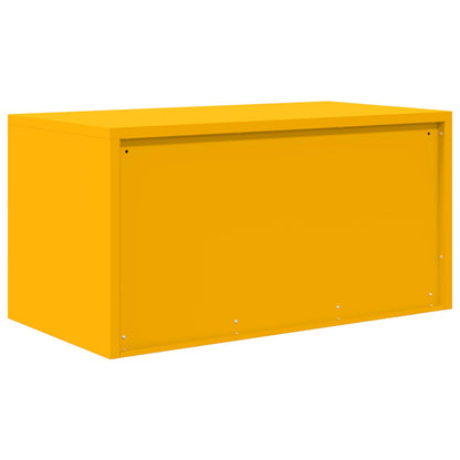 Armadio Giallo senape 80 x 40 x 40 cm Acciaio