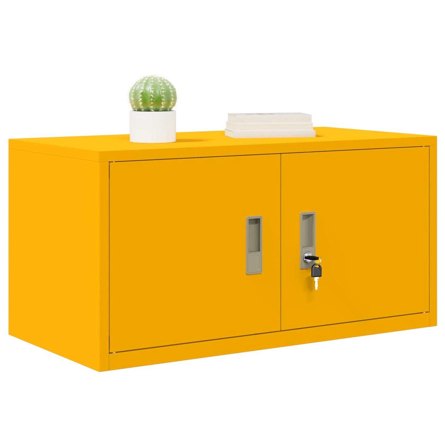 Armadio Giallo senape 80 x 40 x 40 cm Acciaio