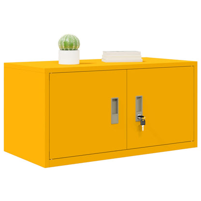Armadio Giallo senape 80 x 40 x 40 cm Acciaio