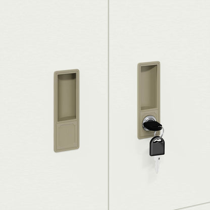Armadio Bianco 80 x 40 x 40 cm Acciaio