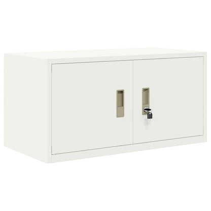 Armadio Bianco 80 x 40 x 40 cm Acciaio | homemem39