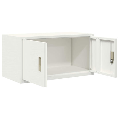 Armadio Bianco 80 x 40 x 40 cm Acciaio