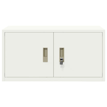 Armadio Bianco 80 x 40 x 40 cm Acciaio | homemem39