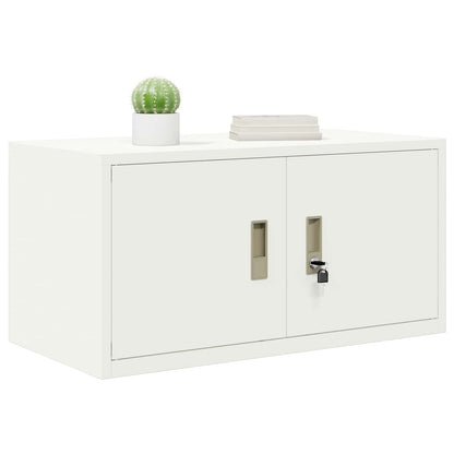 Armadio Bianco 80 x 40 x 40 cm Acciaio | homemem39