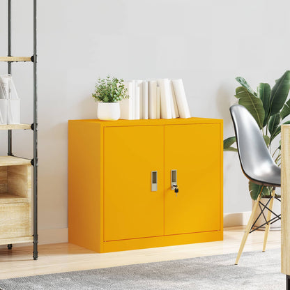 Armadio Giallo senape 80 x 40 x 70 cm Acciaio