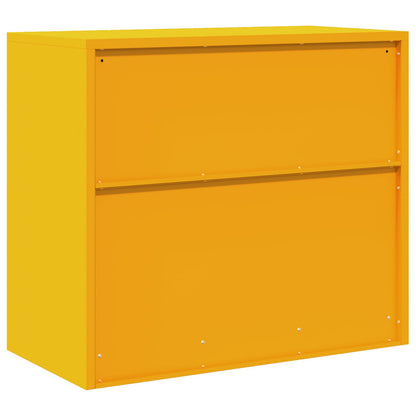 Armadio Giallo senape 80 x 40 x 70 cm Acciaio | homemem39