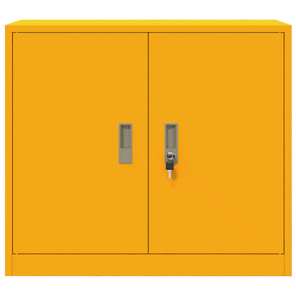 Armadio Giallo senape 80 x 40 x 70 cm Acciaio