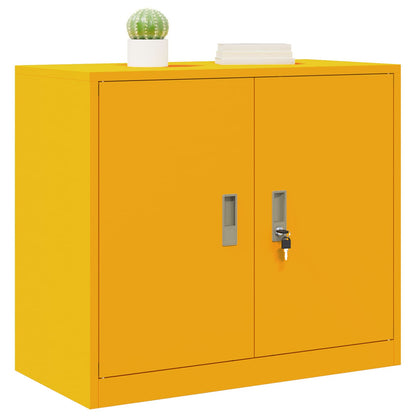 Armadio Giallo senape 80 x 40 x 70 cm Acciaio