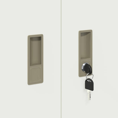 Armadio Bianco 80 x 40 x 70 cm Acciaio | homemem39