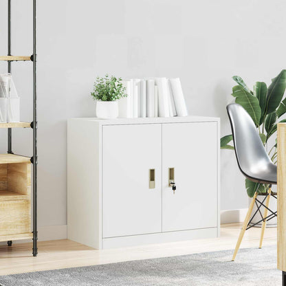 Armadio Bianco 80 x 40 x 70 cm Acciaio | homemem39