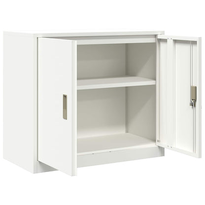 Armadio Bianco 80 x 40 x 70 cm Acciaio | homemem39
