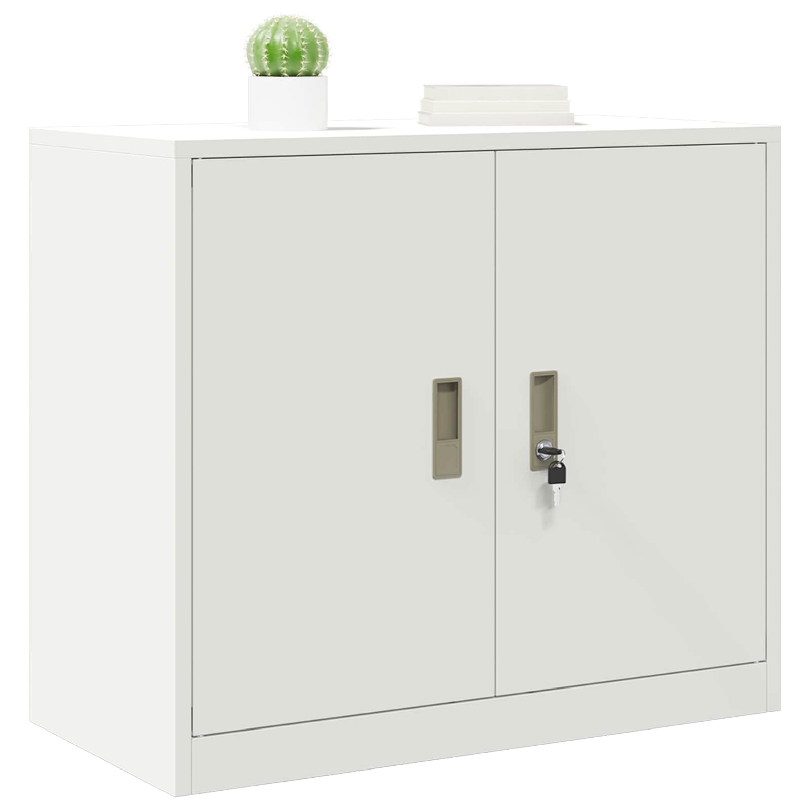 Armadio Bianco 80 x 40 x 70 cm Acciaio | homemem39