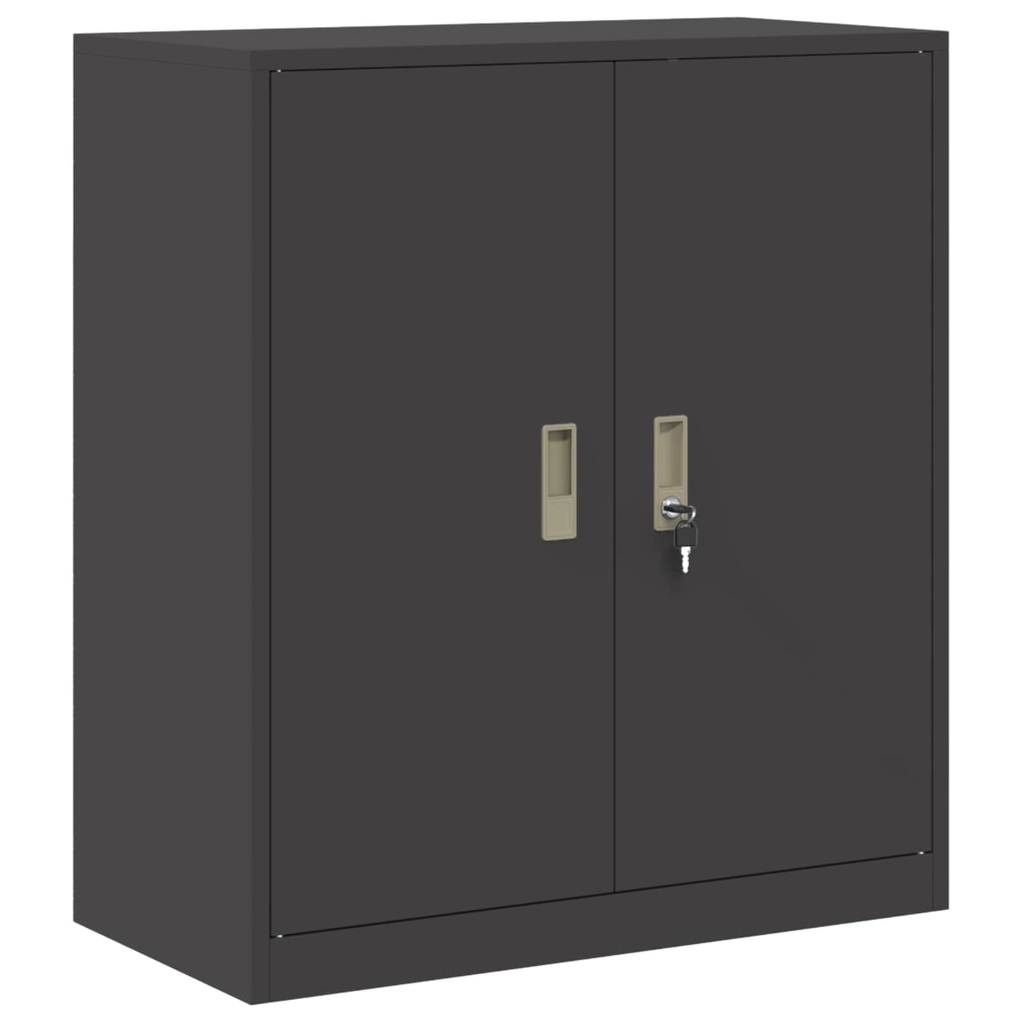 Armadio Nero 80 x 40 x 90 cm Acciaio | homemem39